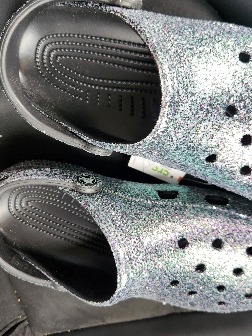 Crocs Classic Glitter Clog Limited Edition - Men’s 8 - 205942-0C4 / WOMENS 10 - Picture 3 of 7